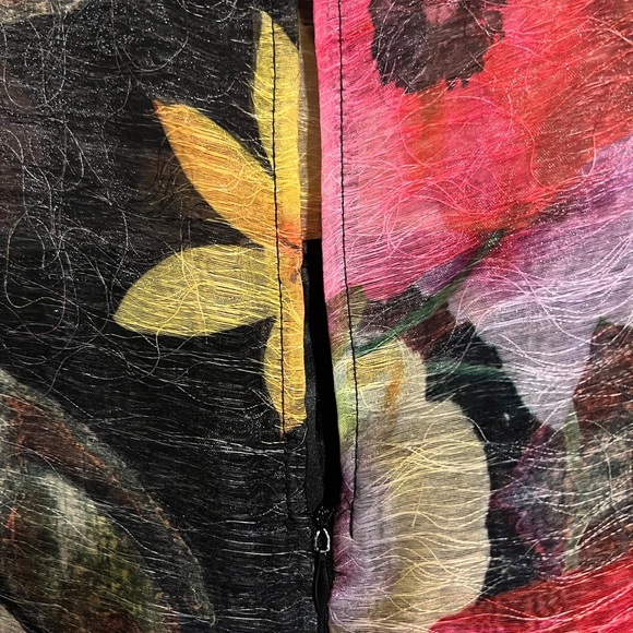 Adorable fit and flare dress with unique texture - Picture 3 of 5